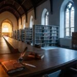 Diferença entre língua e linguagem: triptych histórico com raiz latina lingua, evolução medieval do sufixo -aticum e uso moderno da linguagem verbal e não verbal.