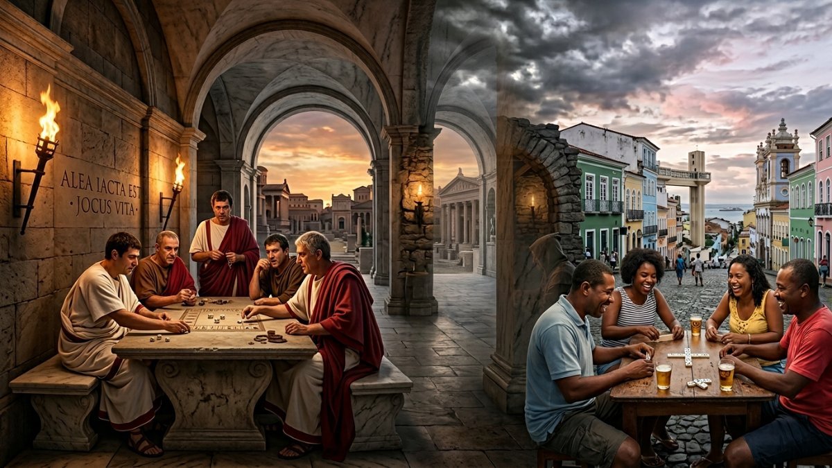 Origem da expressão jogo da vida: tríade de cenas evocando acaso, resignação e imprevisibilidade na existência cotidiana brasileira — Palavras com História