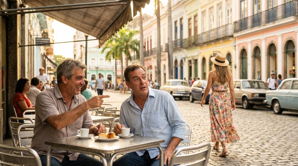 Origem da expressão rabo de saia em uso cotidiano: cena brasileira de flerte onde a expressão nomeia ao mesmo tempo a mulher e o comportamento masculino