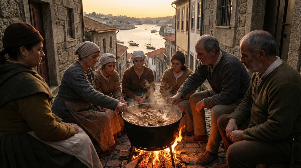 Origem da expressão fazer das tripas coração e a lenda dos tripeiros do Porto: imagem evocando a transformação histórica do humilde no valoroso