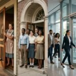 Origem da expressão pé na porta: tríade evocando os dois sentidos — força bruta e persuasão gradual — e a origem nos vendedores do século XIX — Palavras com História