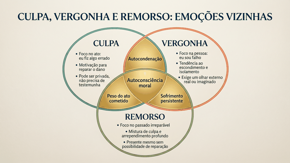 Balança romana sépia ilustrando a origem da palavra culpa: o erro sem intenção (culpa) versus o dano deliberado (dolus)