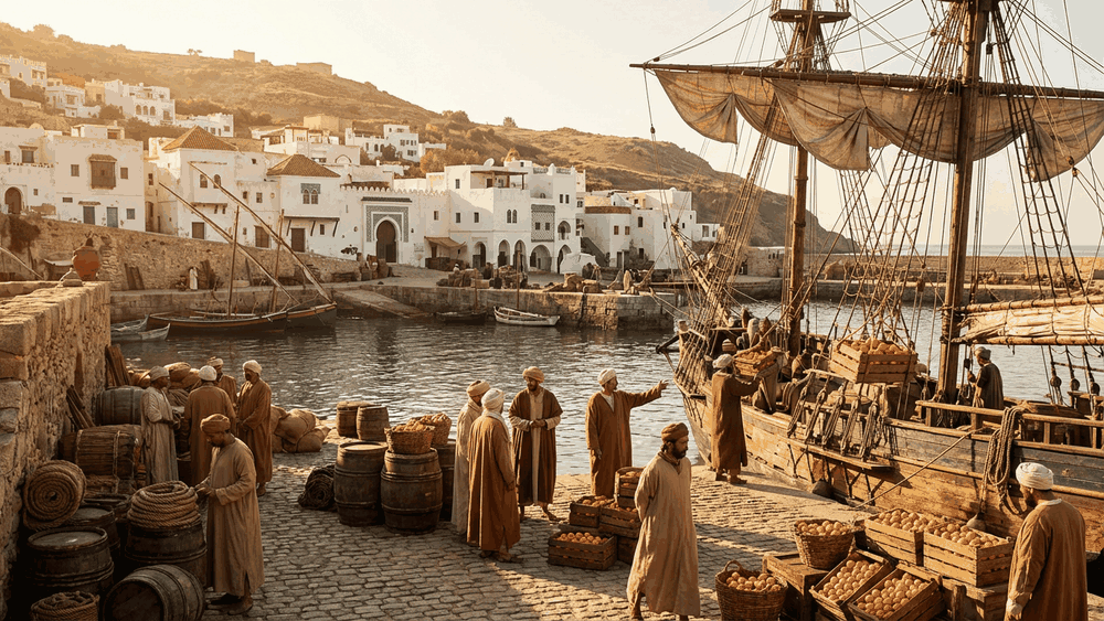 tangerina, mexerica ou bergamota, porto histórico de Tânger, Marrocos, de onde partiram as tangerinas para a Europa e o Brasil, Palavras com História