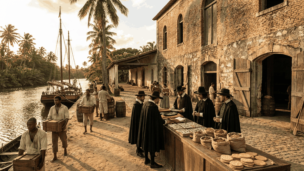 biscoito ou bolacha, mercado carioca histórico do século XIX com bolachas em latas, herança holandesa da palavra bolacha no Rio de Janeiro, Palavras com História