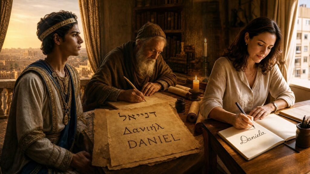 significado do nome Daniela: três cenas, do profeta exilado em Babilônia ao escriba medieval e à mulher brasileira