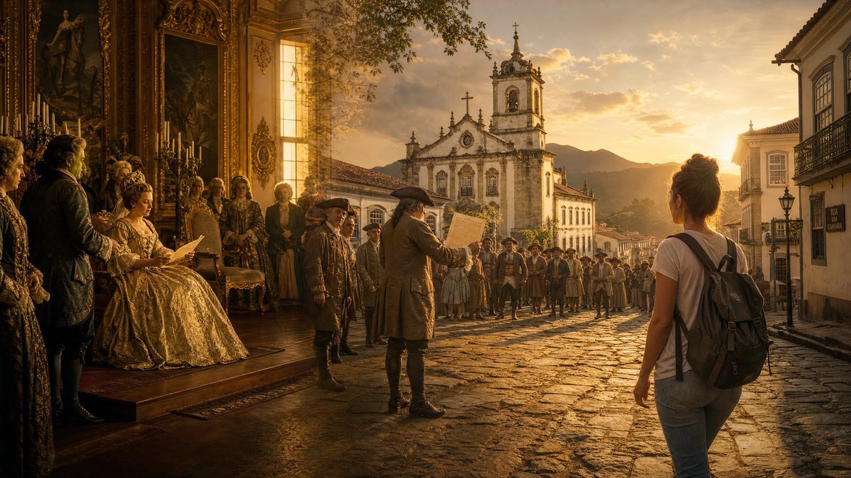 significado do nome Mariana: corte ibérica de Maria Ana d'Áustria, Vila do Carmo virando cidade em 1745 e jovem brasileira